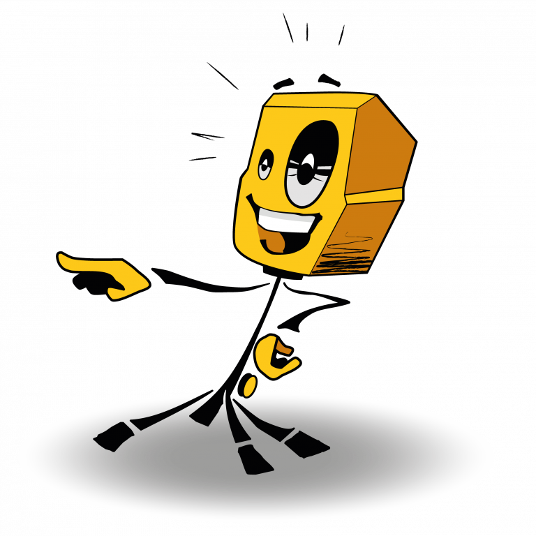 Lautsprechershop Loudy zeigen mit Schatten