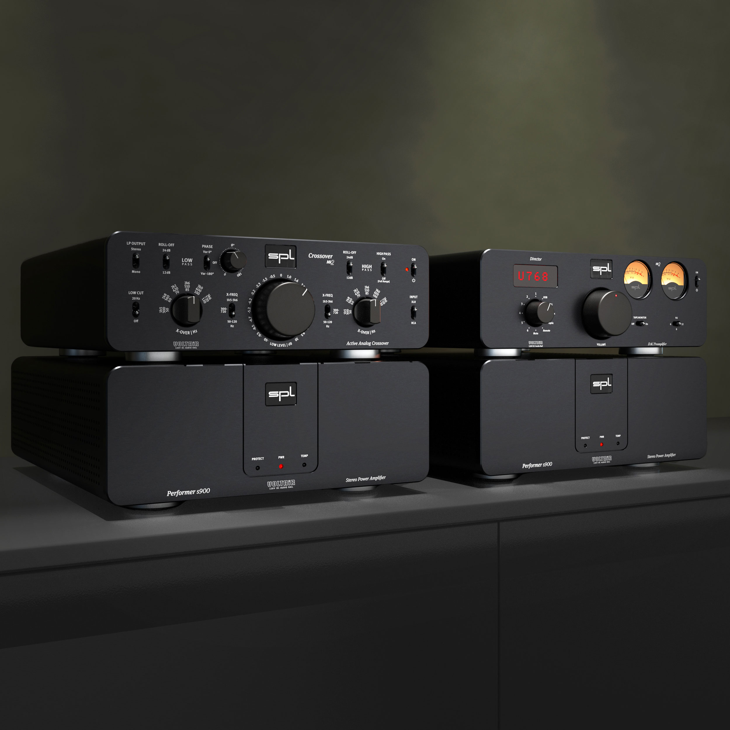 SPL Sideboard schwarz Gehäuse der Geräte Bildformat 1zu1