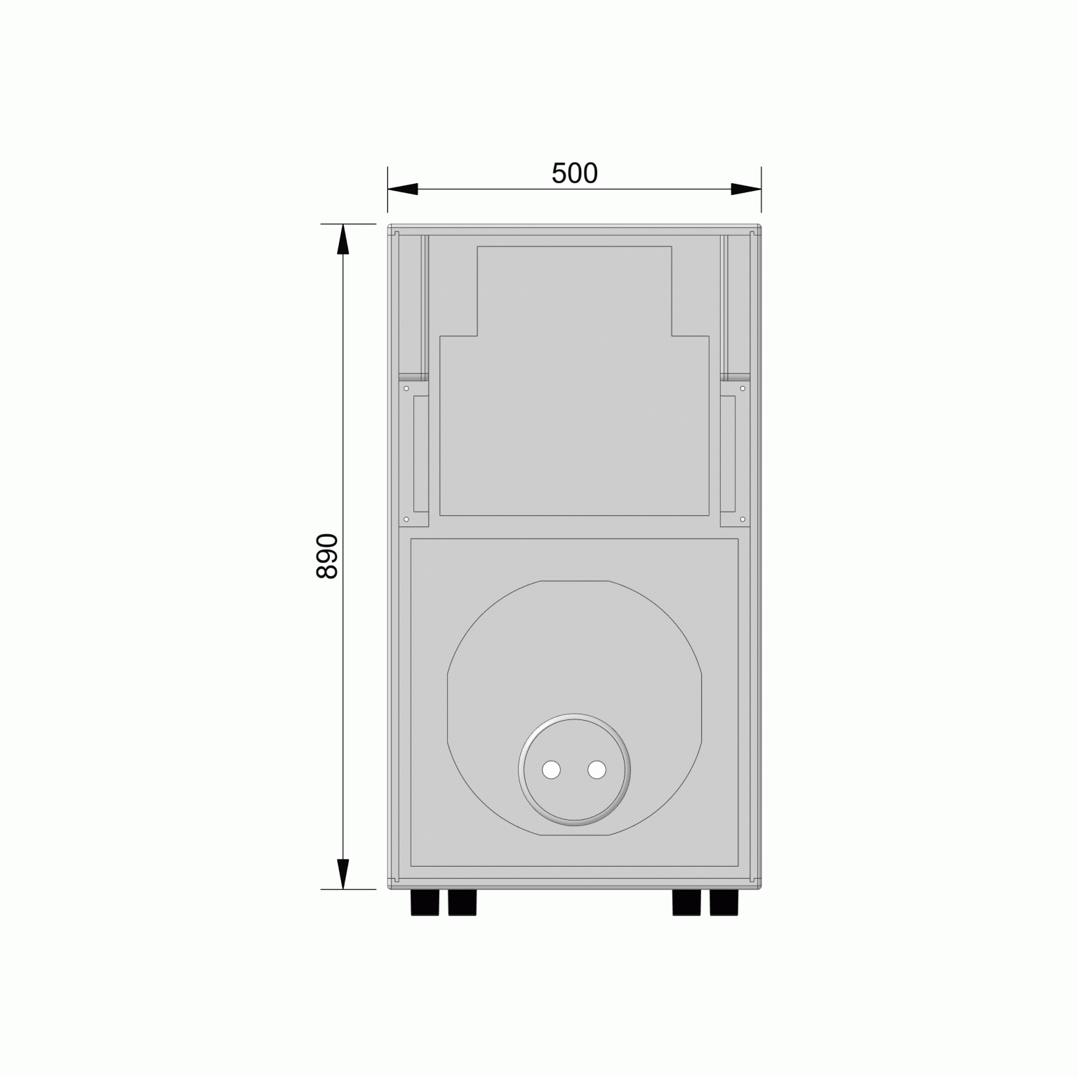 Cube Top Zeichnung Front Bildformat 2500 x 2500 Pixel