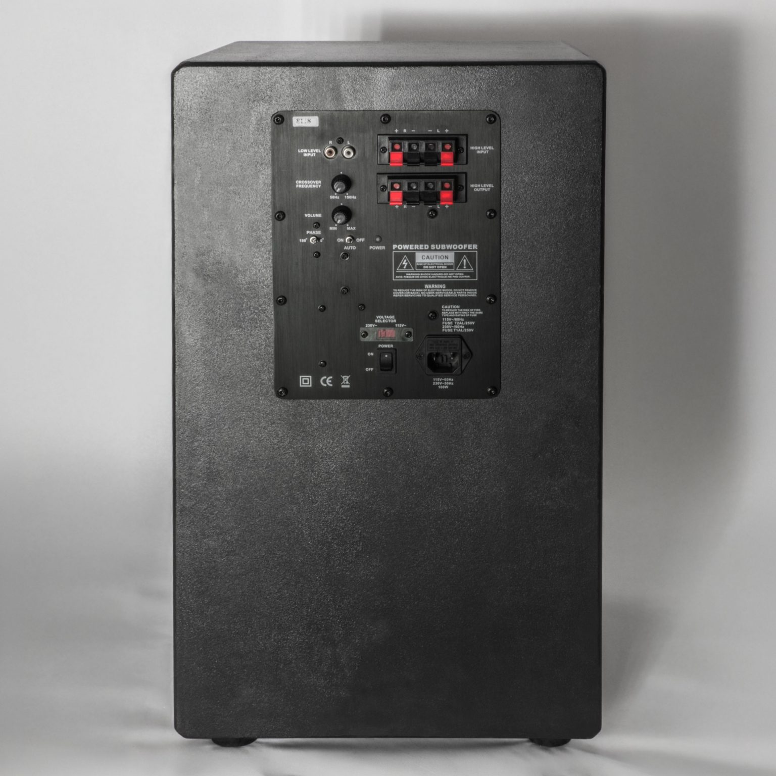 Donez Subwoofer Back grauer Hintergrund Bildformat 2500 x 2500