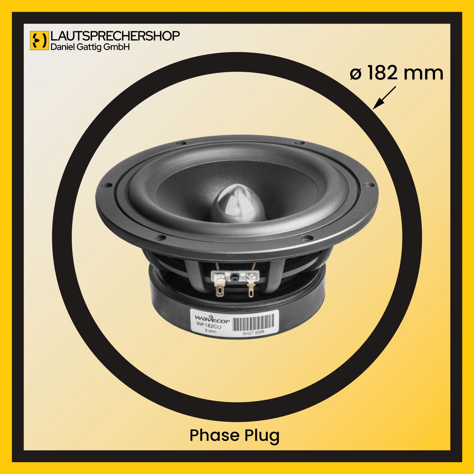 Chassis Phase Plug Außendurchmesser d =182mm Bildformat 2500x2500 Pixel