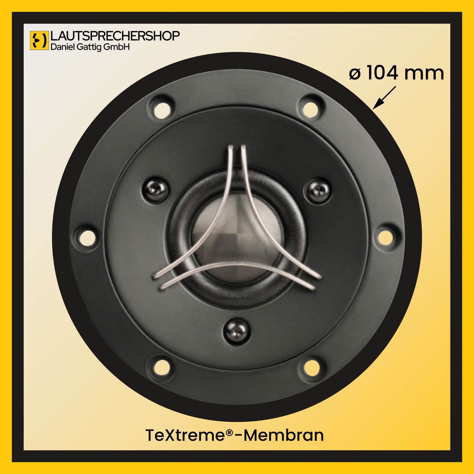 Chassis TeXtreme®-Membran Außendurchmesser d =104mm Bildformat 2500x2500 Pixel